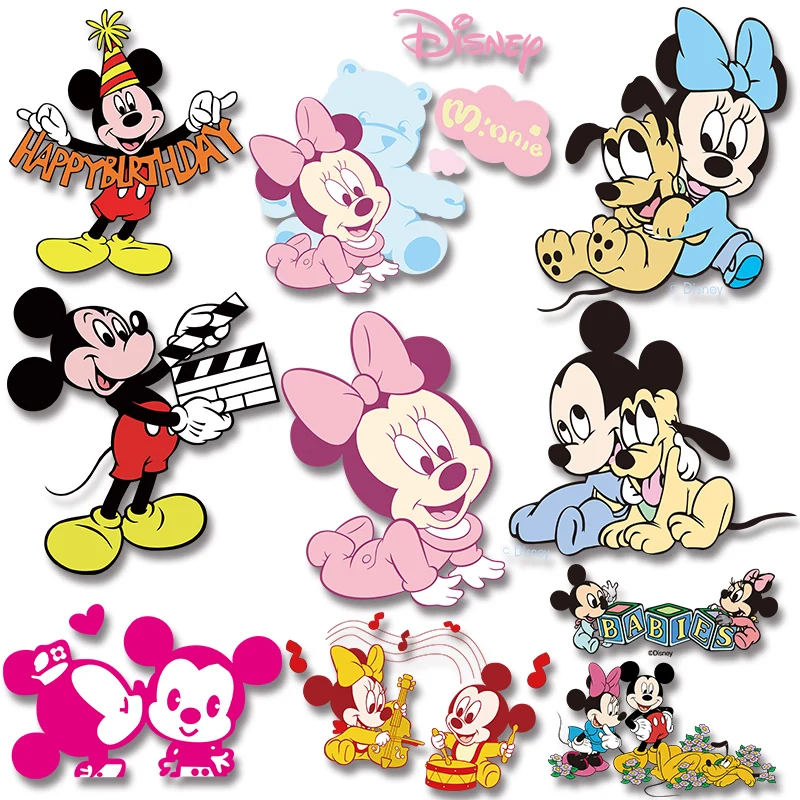 Cute Disney cartoon pictures Mickey Minnie series Stickers for kids' clothes PVC Patch Heat Transfer Iron-on Washable diy craft
Cute Disney cartoon pictures Mickey Minnie series Stickers for kids' clothes PVC Patch Heat Transfer Iron-on Washable diy craft