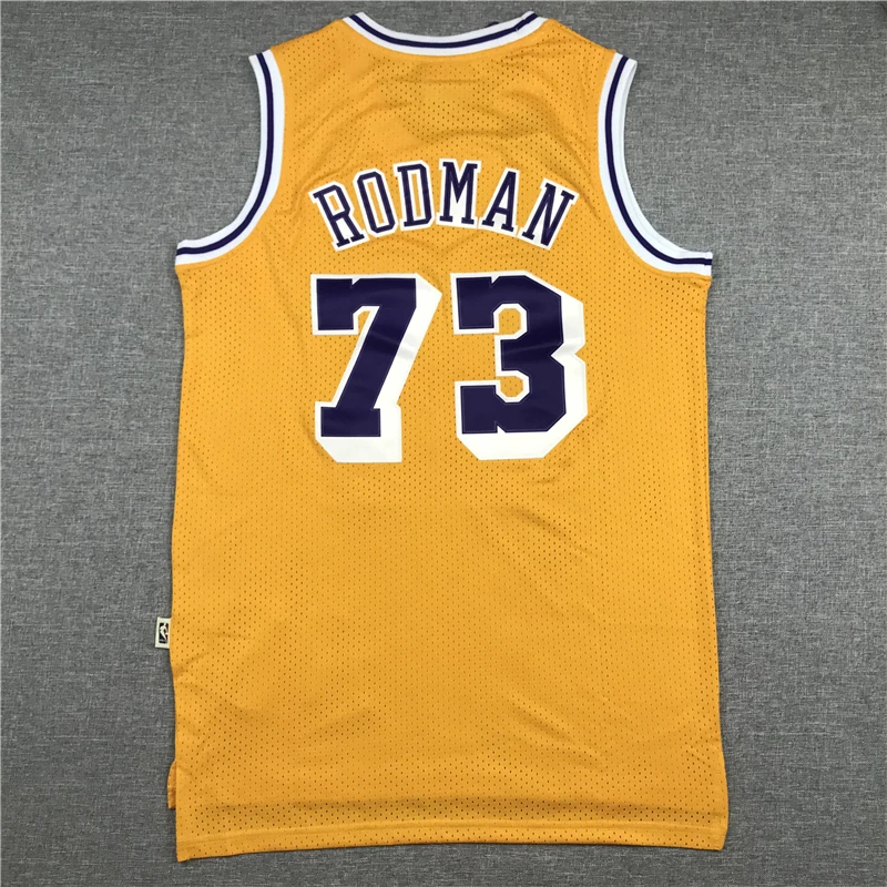 NBA Men's Los Angeles Lakers #73 Rodman Basketball Jerseys Purple And Yellow Jerseys
NBA Men's Los Angeles Lakers #73 Rodman Basketball Jerseys Purple And Yellow Jerseys