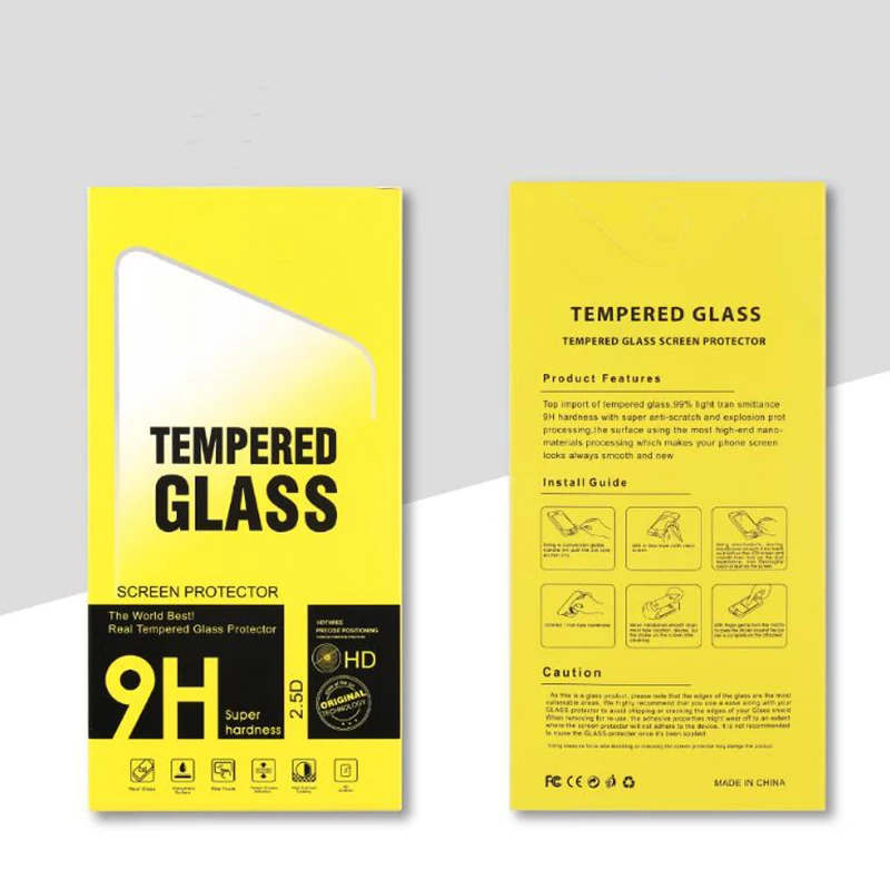 50pcs/lot 175*87mm Yellow Universal Paper Retail Package Packaging Box For Cell Phone 9H Tempered Glass Screen Protector Film
50pcs/lot 175*87mm Yellow Universal Paper Retail Package Packaging Box For Cell Phone 9H Tempered Glass Screen Protector Film