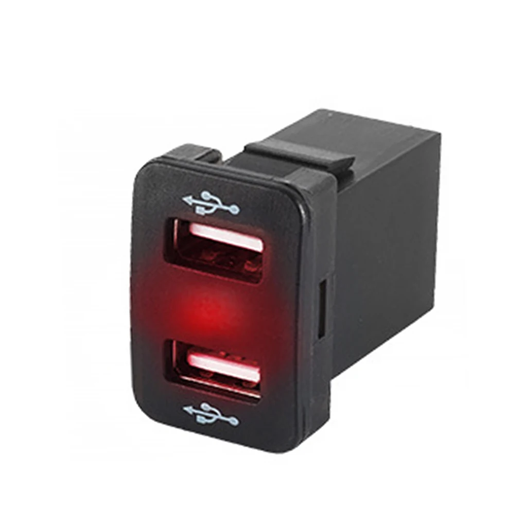 12 24V Dual Port USB High Cost-Effective Car Charger With Led Light 5V 4.2A Fast Car Charger For Toyota Corolla Prado Reiz
12 24V Dual Port USB High Cost-Effective Car Charger With Led Light 5V 4.2A Fast Car Charger For Toyota Corolla Prado Reiz