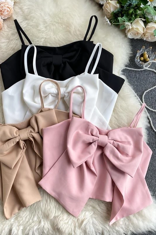 Sexy Camisole Tank Top Women Crop Top Summer Top Female Clothes Bow Strap Shirt Girls Beach Shirts
Sexy Camisole Tank Top Women Crop Top Summer Top Female Clothes Bow Strap Shirt Girls Beach Shirts