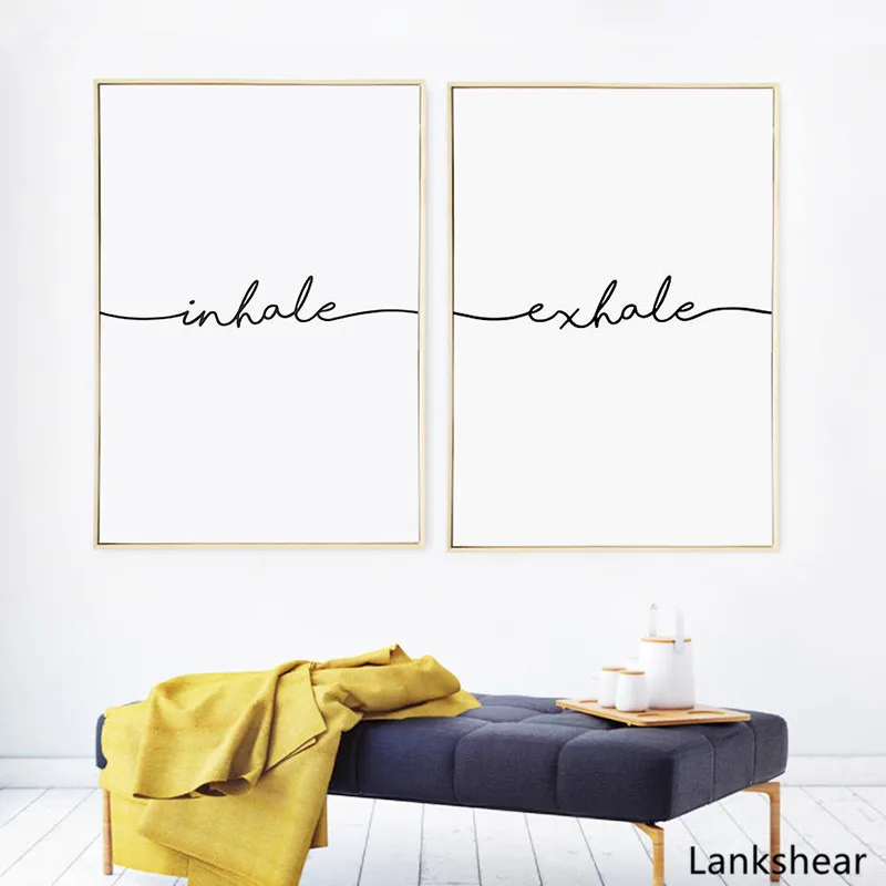 Motivational Wall Art Inhale Exhale Canvas Print Canvas Painting Quotes Poster Art Wall Picture Yoga Decoration Home Decoration
Motivational Wall Art Inhale Exhale Canvas Print Canvas Painting Quotes Poster Art Wall Picture Yoga Decoration Home Decoration
