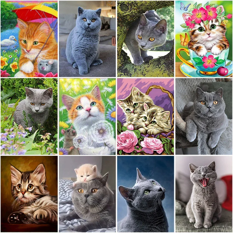 DIY 5D Diamond Painting Lovely Cat Diamond Embroidery Animal Cross Stitch Flower Full Round Drill Mosaic Home Decor Manual Gift
DIY 5D Diamond Painting Lovely Cat Diamond Embroidery Animal Cross Stitch Flower Full Round Drill Mosaic Home Decor Manual Gift