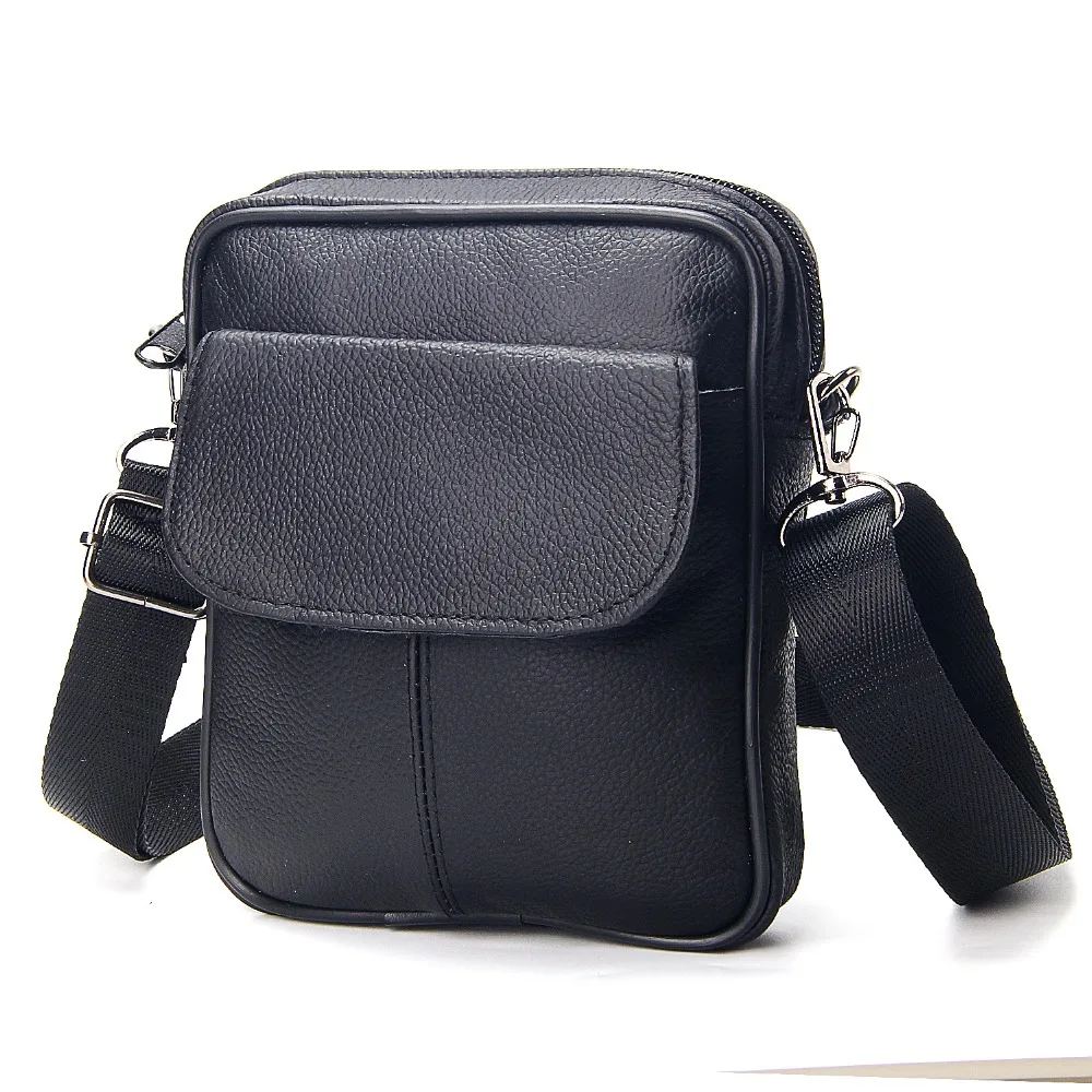 New Cow Leather Men's Black Mini Single Shoulder Bags Portable Men's Business Brief Design Genuine Leather Men Crossbody Bag
New Cow Leather Men's Black Mini Single Shoulder Bags Portable Men's Business Brief Design Genuine Leather Men Crossbody Bag