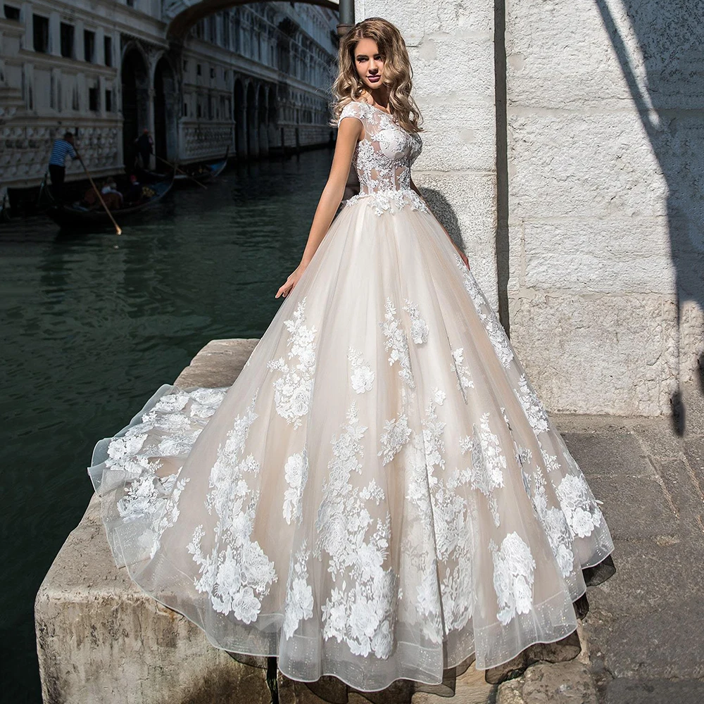 Wedding Dress Ball Gown For Formal Bride Scoop Neck With Applique Lace Up Back Luxury Bridal Party Princess Robe De Mariee 2021
Wedding Dress Ball Gown For Formal Bride Scoop Neck With Applique Lace Up Back Luxury Bridal Party Princess Robe De Mariee 2021