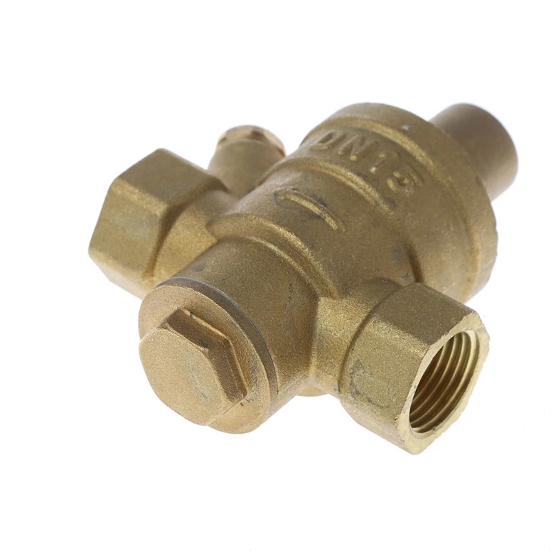 DN15 1/2" Adjustable Brass Water Pressure Reducing Regulator Valve PN 1.6 Whosale&Dropship |