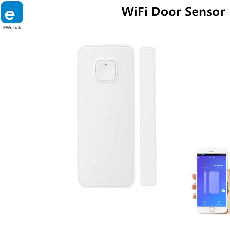 Умный WiFi датчик для двери EWeLink не требуется ступицы открываются/закрываются