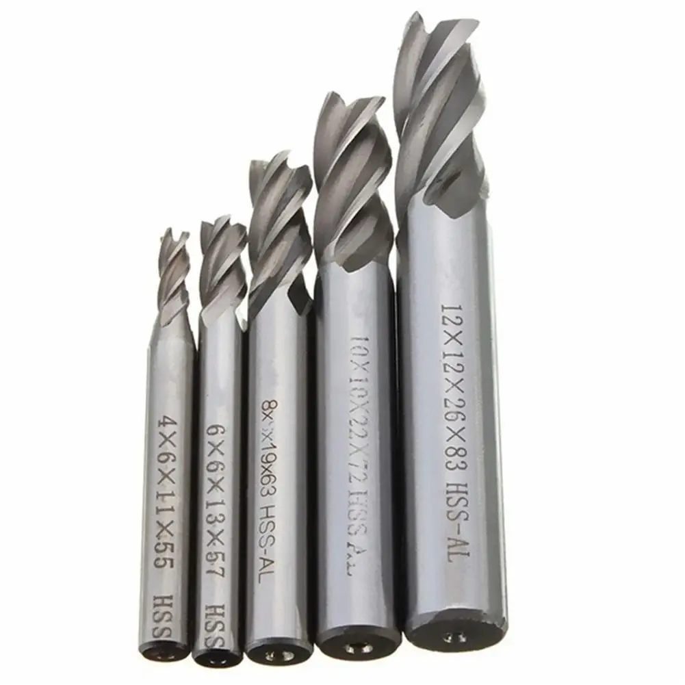 HSS-AL Straight Shank 4 Flute Tough Metal End Processing Mill Cutter Drill Bit For Wood Carbide Router Tool 4/6/8/10/12mm
HSS-AL Straight Shank 4 Flute Tough Metal End Processing Mill Cutter Drill Bit For Wood Carbide Router Tool 4/6/8/10/12mm
