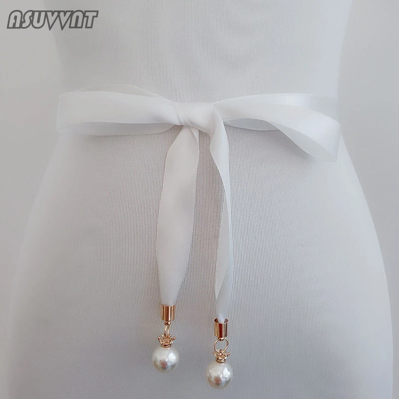 Fashion Pearl Satin Belt for Women Party Evening Dress Belt Polyester Bride Bridesmaid Sash Wedding Ribbon Belts Female Girl
Fashion Pearl Satin Belt for Women Party Evening Dress Belt Polyester Bride Bridesmaid Sash Wedding Ribbon Belts Female Girl