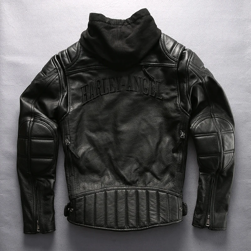 hooded 2021 Men‘s Professional motorcycle leather jacket hat removable fahsion moto biker jacket men fashion real leather coat
hooded 2021 Men‘s Professional motorcycle leather jacket hat removable fahsion moto biker jacket men fashion real leather coat