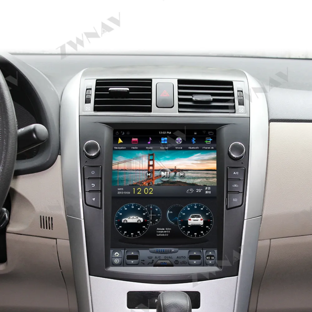 for Toyota corolla 2007-2012 10.4inch car multimedia player Android 10 car Gps navigation PX6 4+128G Tesla screen IPS
for Toyota corolla 2007-2012 10.4inch car multimedia player Android 10 car Gps navigation PX6 4+128G Tesla screen IPS