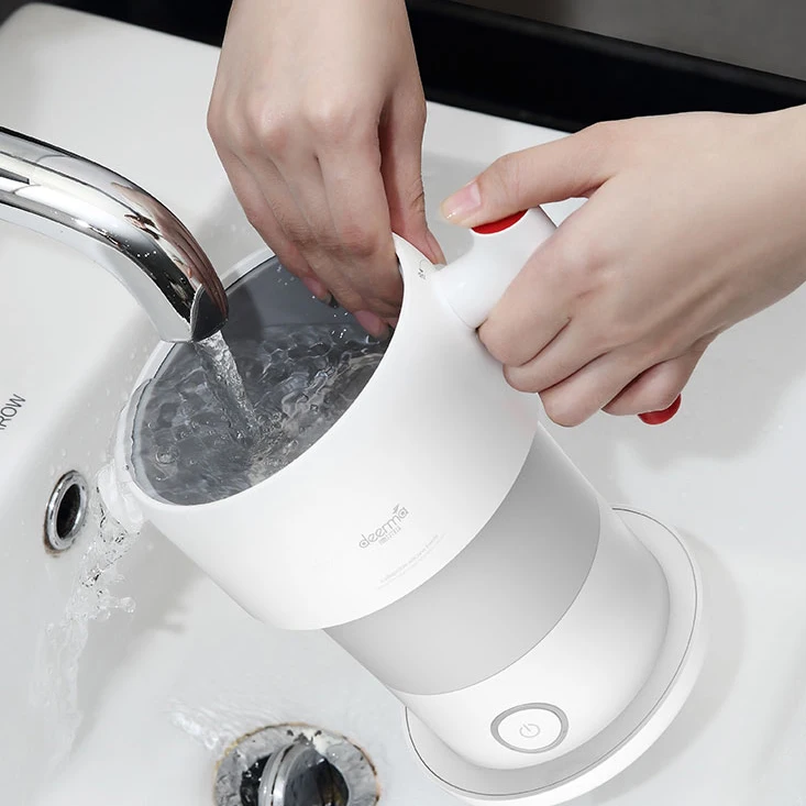 Xiaomi Mijia Deerma 0.6L портативная складная для воды чайник ручной Электрический колба