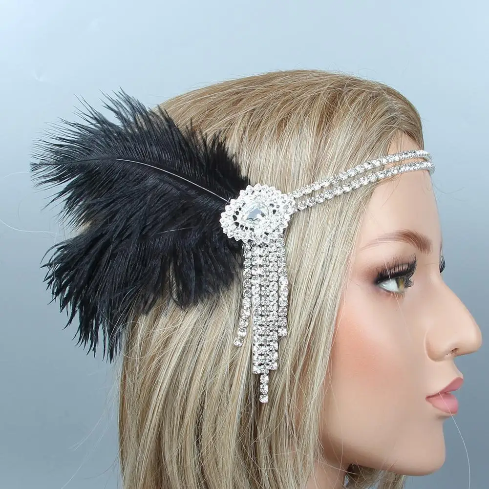 Hair Accessories For Women Girls Black Headband Rhinestone Sequin Vintage Party Headpiece Beaded Flapper Hair Feather Headb W3L8
Hair Accessories For Women Girls Black Headband Rhinestone Sequin Vintage Party Headpiece Beaded Flapper Hair Feather Headb W3L8