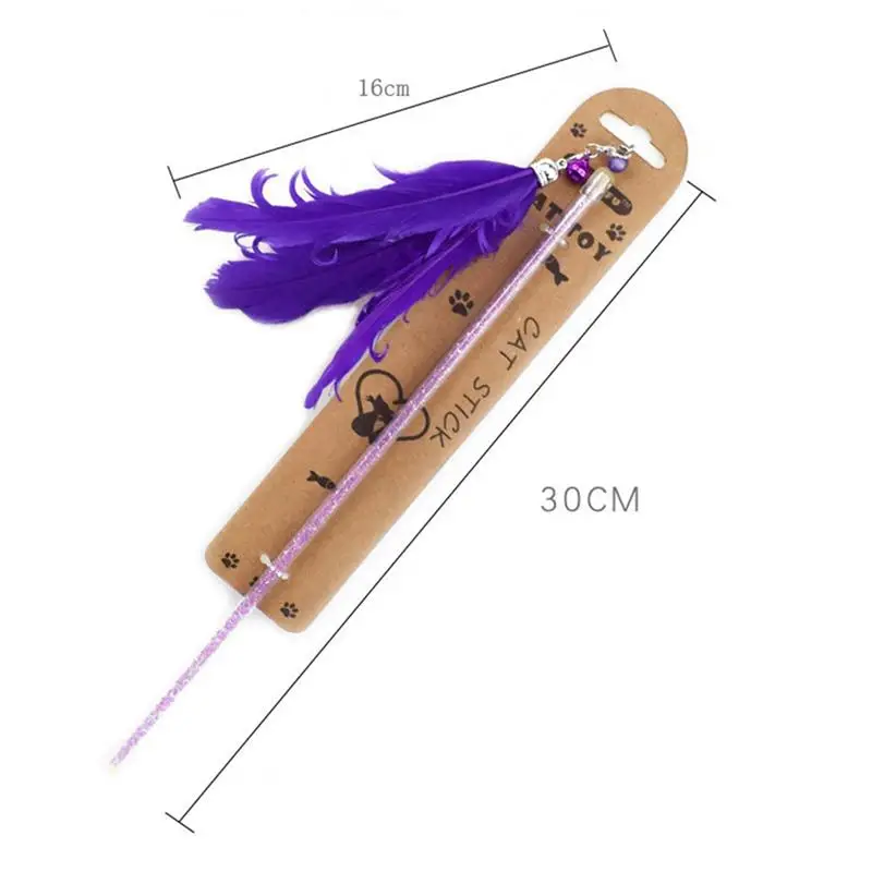 Kapmore 1pc Colorful Cat Teaser Wand Creative Interactive Cat Feather Toy Cat Training Toy Pet Supplies Cat Favors
Kapmore 1pc Colorful Cat Teaser Wand Creative Interactive Cat Feather Toy Cat Training Toy Pet Supplies Cat Favors