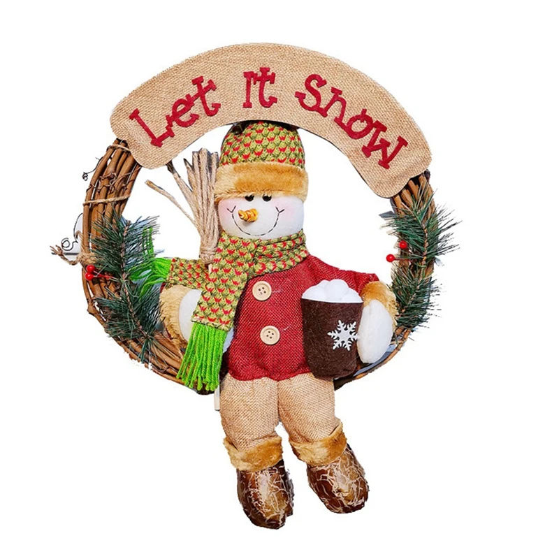 Christmas Wreath for Front Door-34cm Door Wreaths Christmas Home Door Hanger Wall Car Decoration
Christmas Wreath for Front Door-34cm Door Wreaths Christmas Home Door Hanger Wall Car Decoration