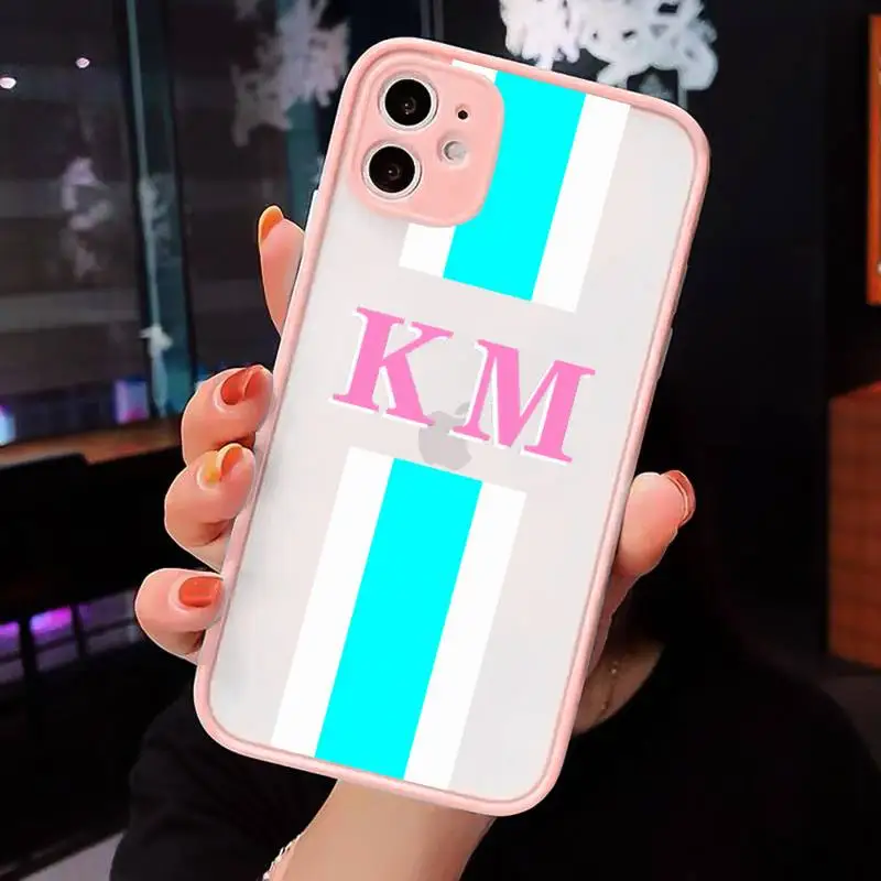 Monogram Initial Stripe Personalized Name Phone Cases matte transparent For iphone 7 8 11 12 plus mini x xs xr pro max cover
Monogram Initial Stripe Personalized Name Phone Cases matte transparent For iphone 7 8 11 12 plus mini x xs xr pro max cover