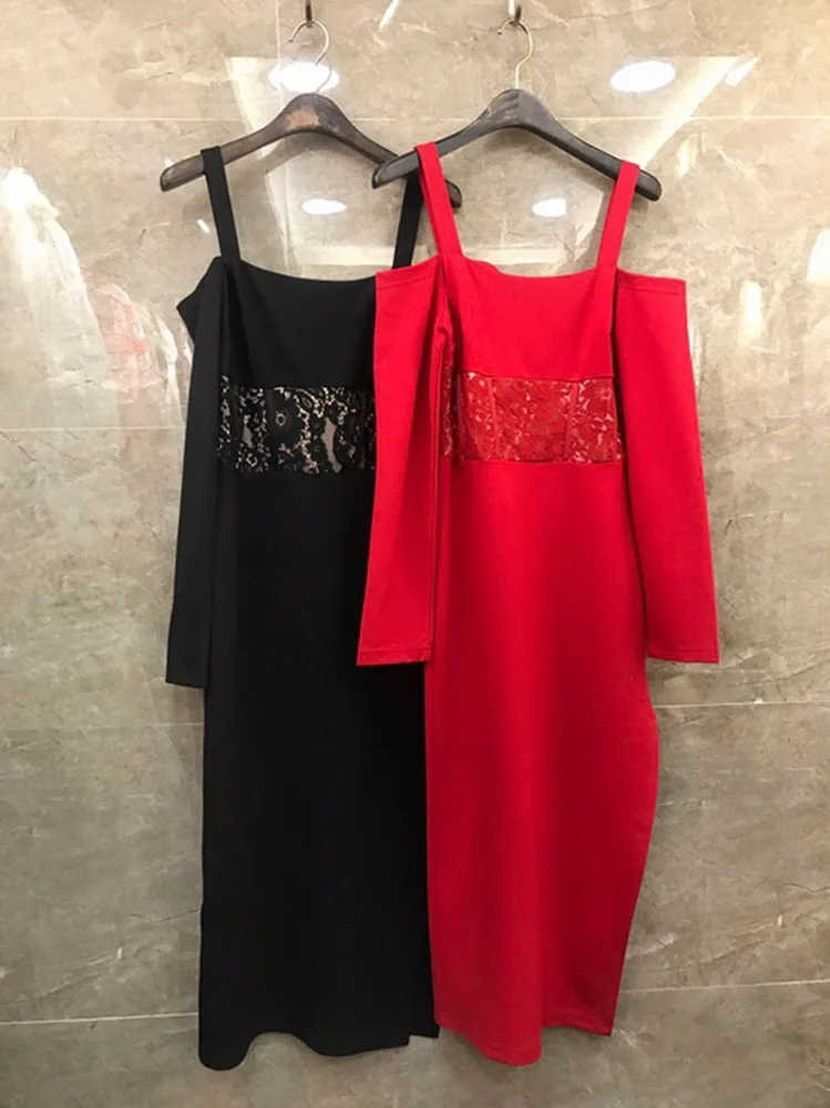 Sexy Off the Shoulder Dress 2020 Spring Party Events Women Crochet Lace Patchwork Long Sleeve Bodycon Red Black Midi Dress Festa
Sexy Off the Shoulder Dress 2020 Spring Party Events Women Crochet Lace Patchwork Long Sleeve Bodycon Red Black Midi Dress Festa
