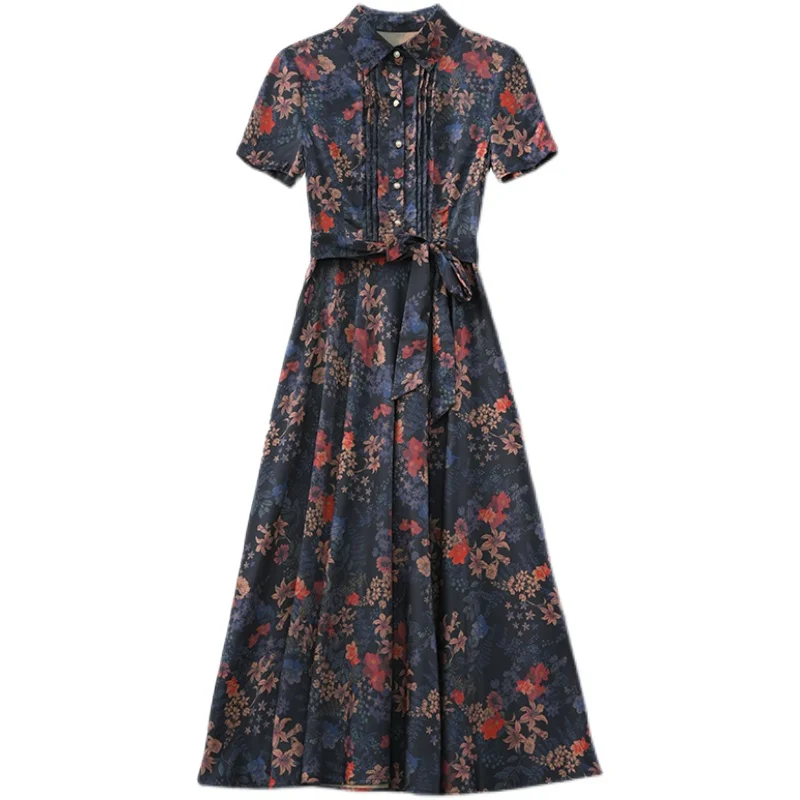 COIGARSAM 4XL Plus Size Vintage Print Women dress New Summer Short Sleeve Dresses Purple 3201
COIGARSAM 4XL Plus Size Vintage Print Women dress New Summer Short Sleeve Dresses Purple 3201