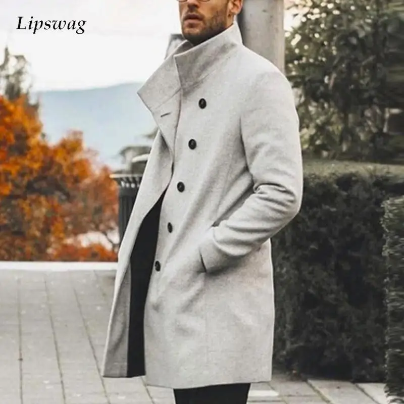 Fashion Street Mens Midi Wool Coat Casual Retro Button Stand Collar Jacket Overcoat Men Solid Pocket Long Sleeve Trench Outwear
Fashion Street Mens Midi Wool Coat Casual Retro Button Stand Collar Jacket Overcoat Men Solid Pocket Long Sleeve Trench Outwear