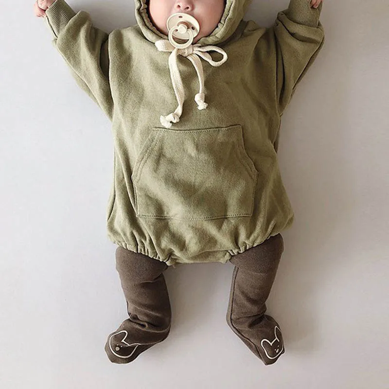 Infant Baby Boys Girls Cute Long Sleeved With Cap Jumpsuit Korean Japan Style Autumn Toddler Cotton Solid Color Bodysuits
Infant Baby Boys Girls Cute Long Sleeved With Cap Jumpsuit Korean Japan Style Autumn Toddler Cotton Solid Color Bodysuits