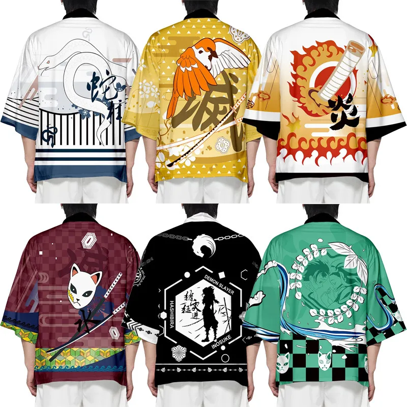 Demon Slayer Cospaly Costume Kimetsu no Yaiba Kamado Tanjirou Agatsuma Zenitsu Kimono 3D Printing Coats Tops Jackets Adult
Demon Slayer Cospaly Costume Kimetsu no Yaiba Kamado Tanjirou Agatsuma Zenitsu Kimono 3D Printing Coats Tops Jackets Adult