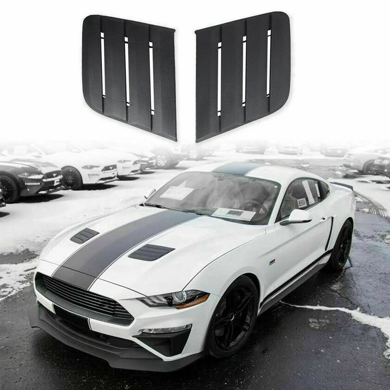 Car Black LED Hood Vents Intake Hood Self-Adhesive Hood Vent Heat Extractors Cover for Ford Mustang 2018 -2019
Car Black LED Hood Vents Intake Hood Self-Adhesive Hood Vent Heat Extractors Cover for Ford Mustang 2018 -2019