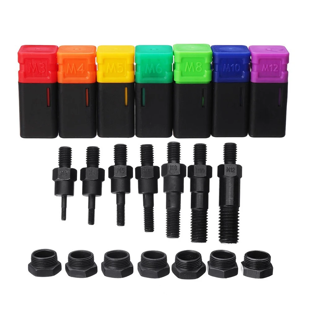M3-M12 Professional Rivet Nut Tool Manual Riveter Threaded Nut Riveting Kit With Metric Mandrels Riveter Tool Part Replacement
M3-M12 Professional Rivet Nut Tool Manual Riveter Threaded Nut Riveting Kit With Metric Mandrels Riveter Tool Part Replacement