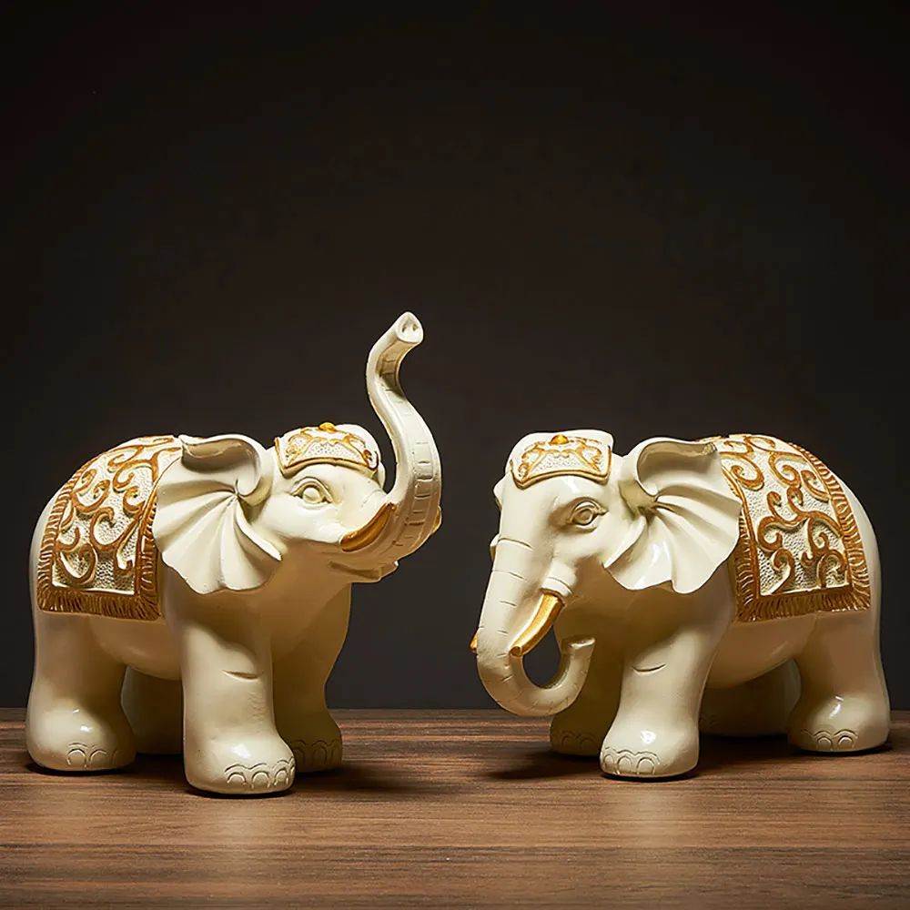 Living Room Decor A Pair of Elephants Statue Home Decor Resin Sculpture African Decoration Home Modern Decoration Crafts Gift
Living Room Decor A Pair of Elephants Statue Home Decor Resin Sculpture African Decoration Home Modern Decoration Crafts Gift