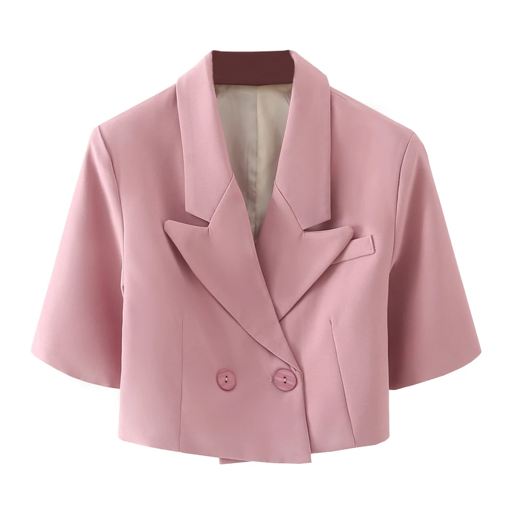 Блейзер 2021 Новый lady Pink Рабочая куртка двубортный Зубчатый воротник свободные короткие костюмы куртка Офис футболка с короткими рукавами То...
Блейзер 2021 Новый lady Pink Рабочая куртка двубортный Зубчатый воротник свободные короткие костюмы куртка Офис футболка с короткими рукавами То...