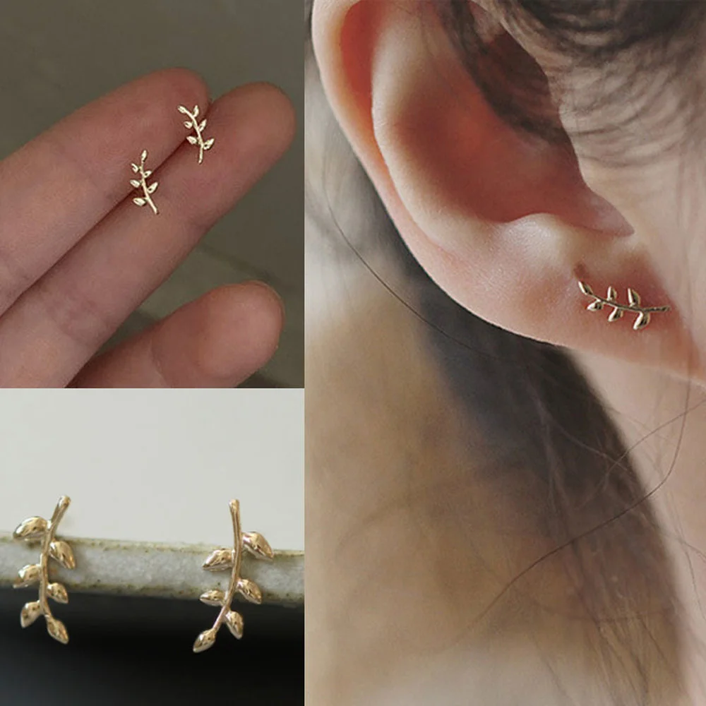 earrings 2021 trend European Style Earrings For Women Grunge Simple Branch Leaf Earrings Sweet Cute Girls Jewelry Stud Earrings 
earrings 2021 trend European Style Earrings For Women Grunge Simple Branch Leaf Earrings Sweet Cute Girls Jewelry Stud Earrings