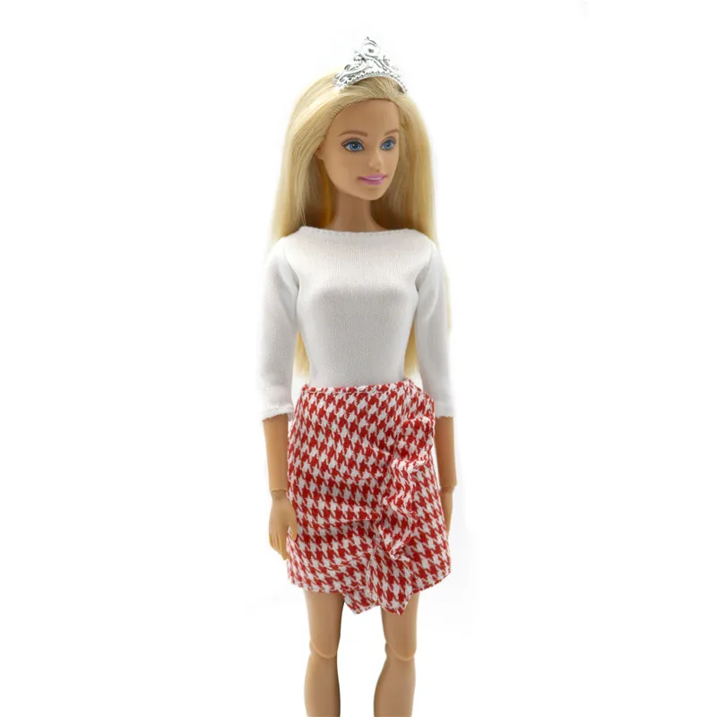Fashion Lattice Skirt Outfit Set for Barbie 1/6 30cm BJD FR Doll Clothes Accessories Play House Dressing Up Toys Gift
Fashion Lattice Skirt Outfit Set for Barbie 1/6 30cm BJD FR Doll Clothes Accessories Play House Dressing Up Toys Gift