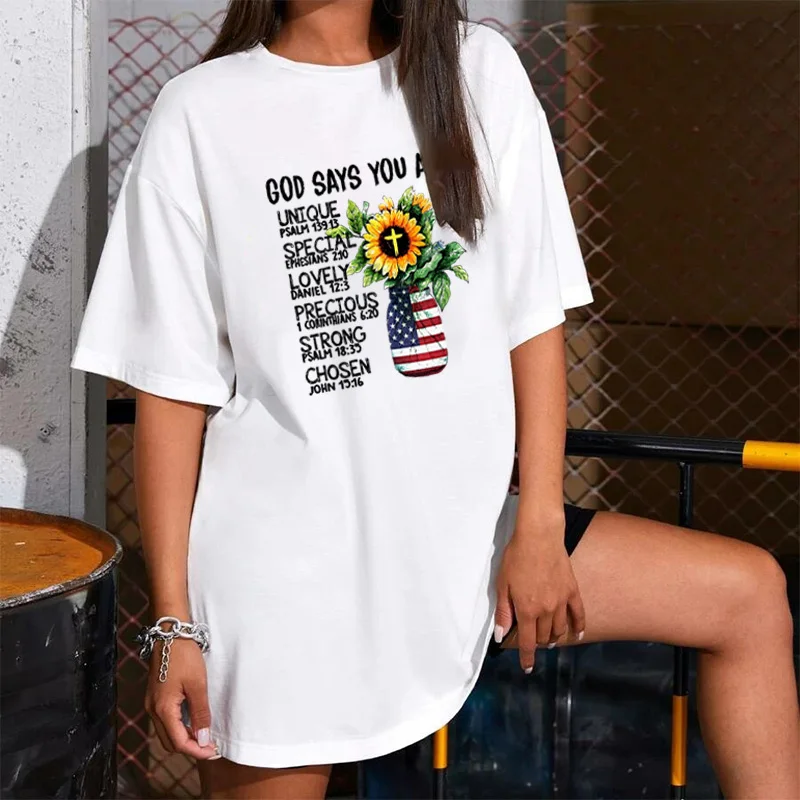 Dress Women Light Mini Vintage Sunflower Letter Print Dresses Harajuku Short Sleeve Casual Loose Party Femme Streetwear
Dress Women Light Mini Vintage Sunflower Letter Print Dresses Harajuku Short Sleeve Casual Loose Party Femme Streetwear