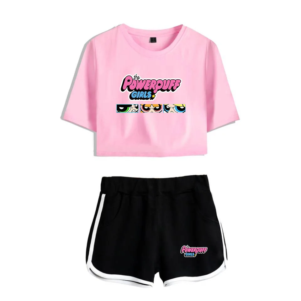Powerpuff Girls Crop Top and Pants Women Set Harajuku Casual Streetwear Summer Two Piece Set Kawaii Cartoon Police Girl Clothes
Powerpuff Girls Crop Top and Pants Women Set Harajuku Casual Streetwear Summer Two Piece Set Kawaii Cartoon Police Girl Clothes