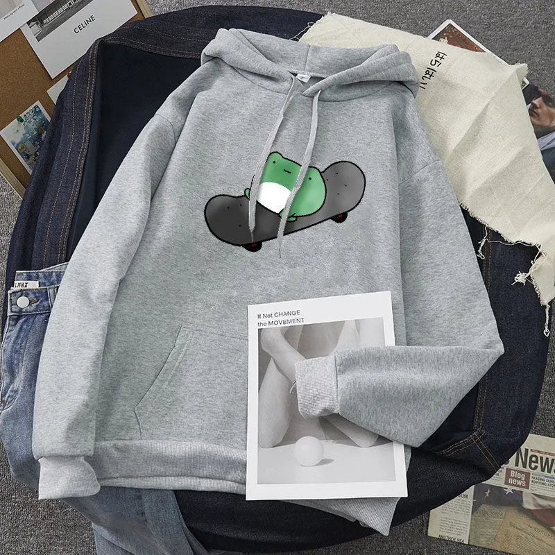 Kpop Punk Hoodies Women Winter Sweatshirts Pullovers Skateboard Frog Thick long sleeve Large size Cartoons Kawaii Loose Hooded
Kpop Punk Hoodies Women Winter Sweatshirts Pullovers Skateboard Frog Thick long sleeve Large size Cartoons Kawaii Loose Hooded