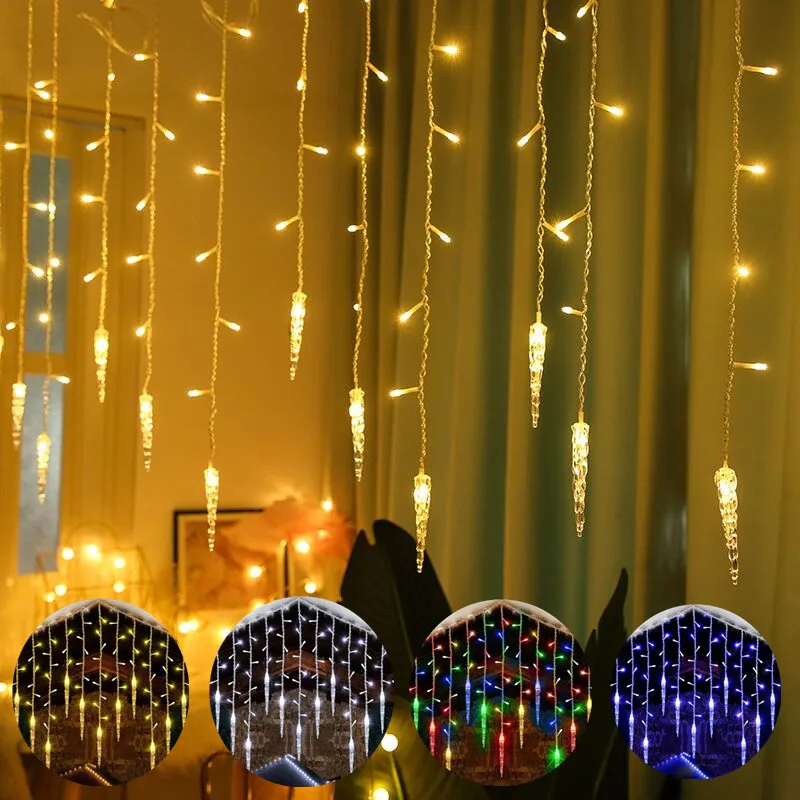 New Year 2022 Garland Outdoor Christmas Decorations for House 2021 Festoon Led Icicle Curtain Lights EU 220V Droop 0.3/0.4/0.5m
New Year 2022 Garland Outdoor Christmas Decorations for House 2021 Festoon Led Icicle Curtain Lights EU 220V Droop 0.3/0.4/0.5m