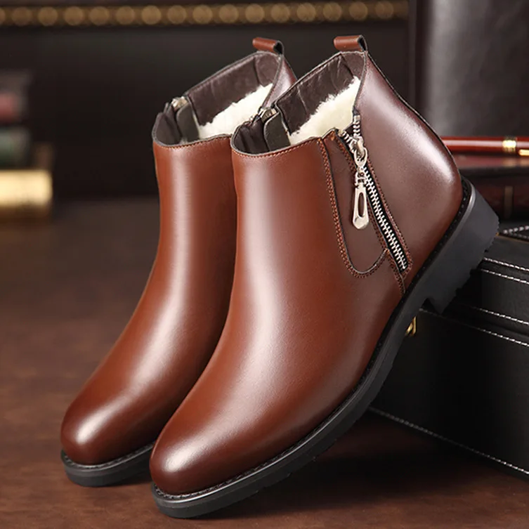 Men Shoes Winter Warm Man Martin Snow Boots With Fur Retro Leather Male Ankle Boots Zipper High Top Mans Footwear dfv3
Men Shoes Winter Warm Man Martin Snow Boots With Fur Retro Leather Male Ankle Boots Zipper High Top Mans Footwear dfv3