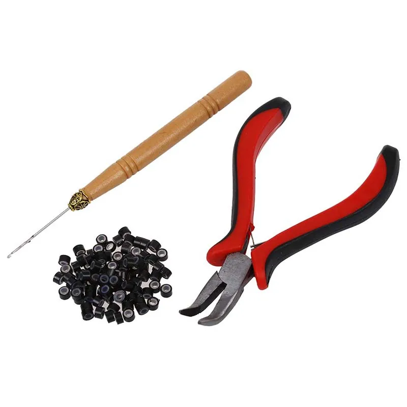 Hair Extension Plier Hook Tool Kit + Micro Link Beads
Hair Extension Plier Hook Tool Kit + Micro Link Beads