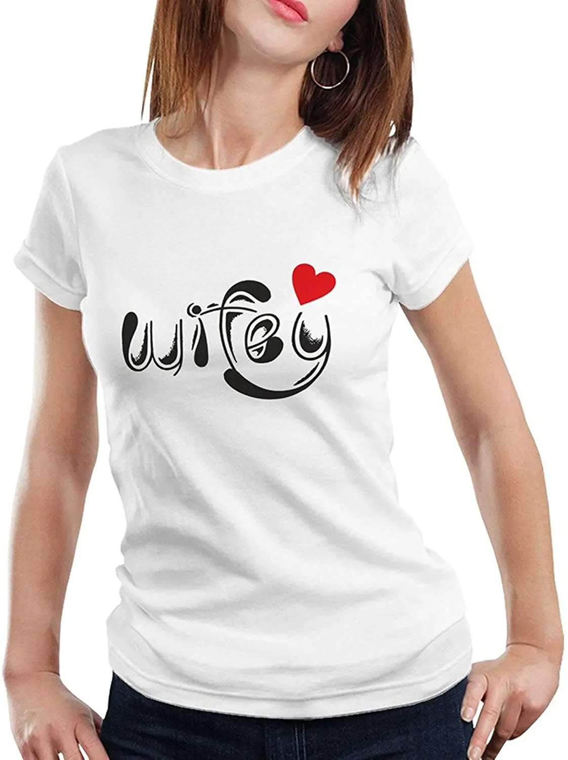 Couple Clothes Matching - Hubby Wifey Red Heart Short Sleeve Cotton T-Shirt Printed Funny Tops
Couple Clothes Matching - Hubby Wifey Red Heart Short Sleeve Cotton T-Shirt Printed Funny Tops