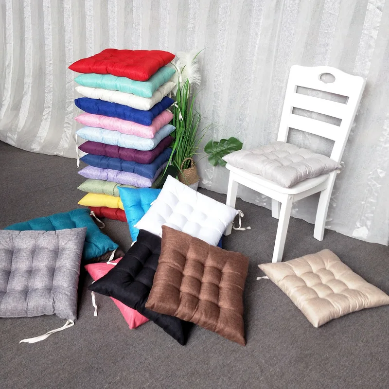 Fashion Modern Thickened Cushion Office Non-slip Seat Cushion Solid Color Bandage Chair Cushion Backrest Student Back Cushion 
Fashion Modern Thickened Cushion Office Non-slip Seat Cushion Solid Color Bandage Chair Cushion Backrest Student Back Cushion