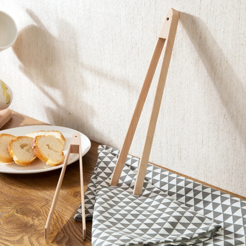 Practical Beech Easy Grip Kitchen Food Tongs Wood Salad Tongs for Serving Food, Flipping Meat BBQ Grilling Cooking Tongs 30.5cm
Practical Beech Easy Grip Kitchen Food Tongs Wood Salad Tongs for Serving Food, Flipping Meat BBQ Grilling Cooking Tongs 30.5cm