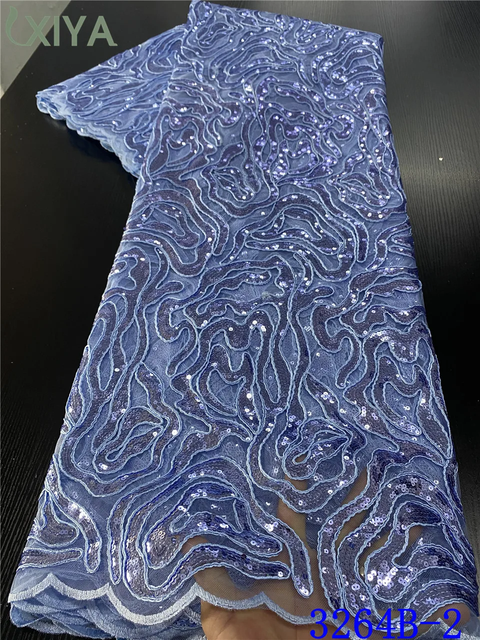 Sky Blue African Lace Fabric Sequins Lace Fabric Embdroidery High Quality French Net Lace Fabric for Nigerian Wedding APW3264B
Sky Blue African Lace Fabric Sequins Lace Fabric Embdroidery High Quality French Net Lace Fabric for Nigerian Wedding APW3264B