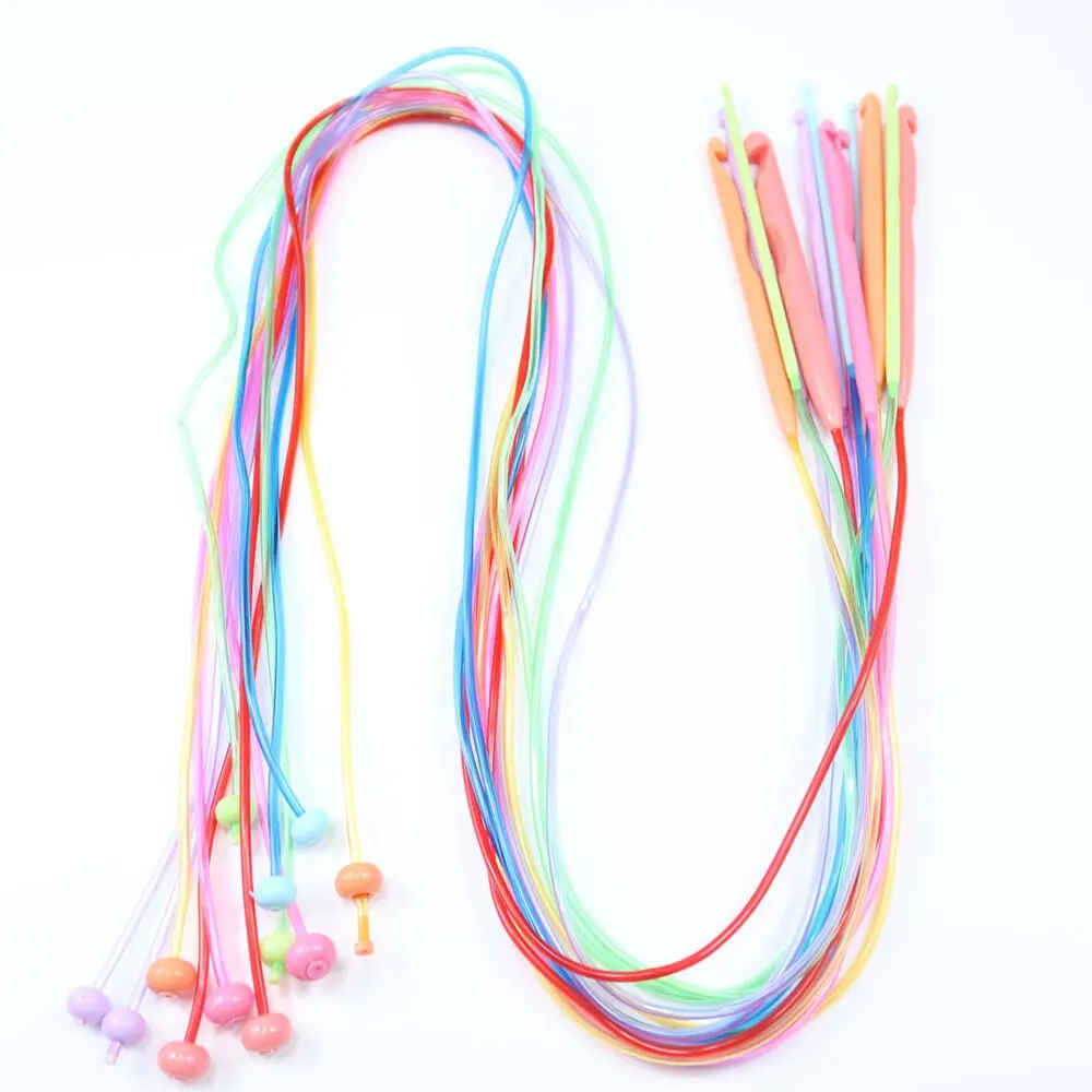 12 PCS Plastic Flexible Afghan Tunisian Carpet Crochet Hooks Knitting Needles Multicolor Crochet Sweater KnittingTool 3.5mm-12mm
12 PCS Plastic Flexible Afghan Tunisian Carpet Crochet Hooks Knitting Needles Multicolor Crochet Sweater KnittingTool 3.5mm-12mm