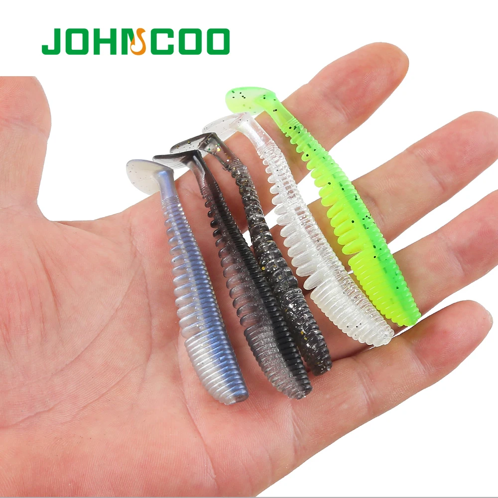 JOHNCOO рыболовная приманка мягкие приманки 20 шт. 85 мм 2 8 г Shad для ловли карпа