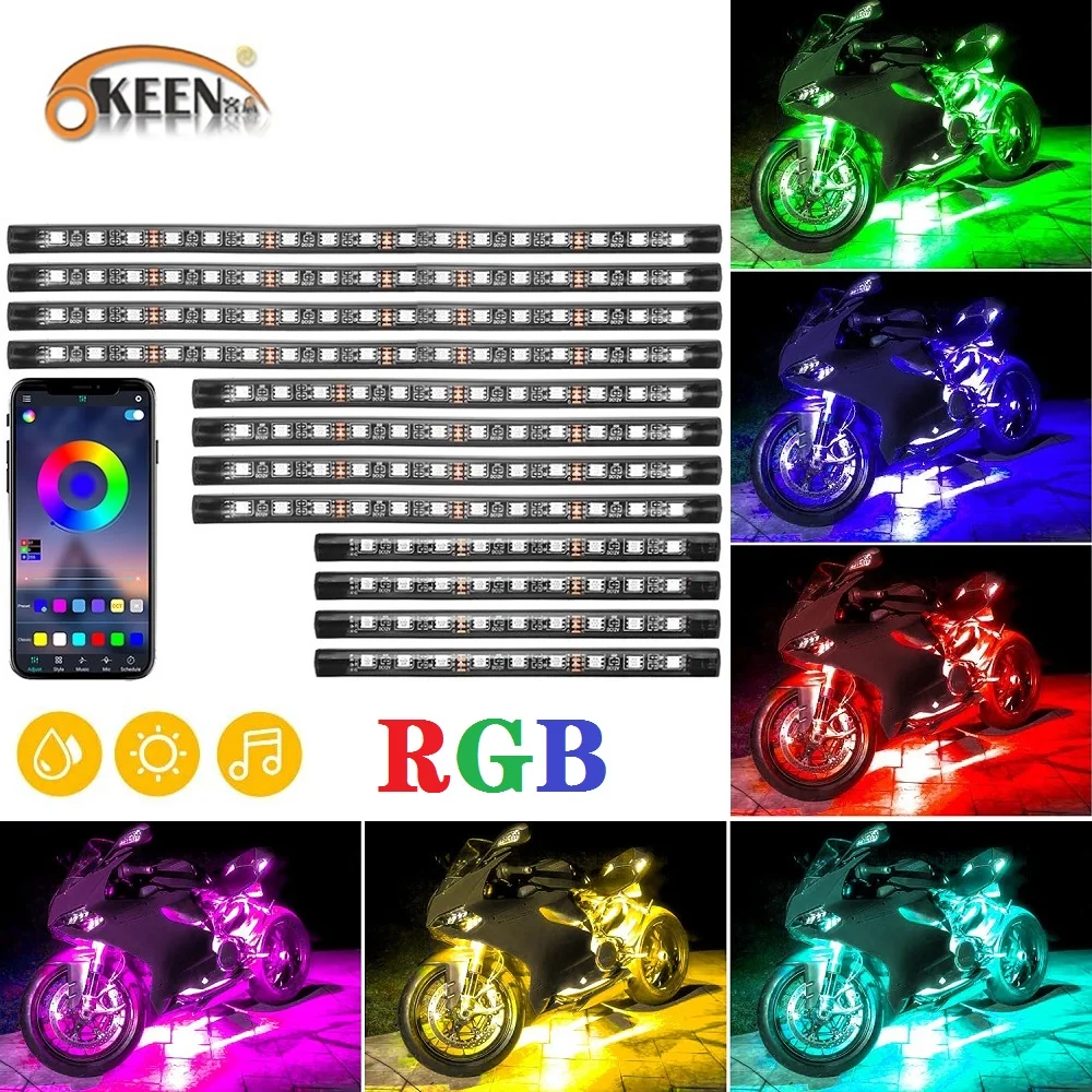 OKEEN новый RGB LED светильник для мотоцикла, Светодиодная лента с приложением управления, музыка, синхронизация, светодиодный светильник s для м...
OKEEN новый RGB LED светильник для мотоцикла, Светодиодная лента с приложением управления, музыка, синхронизация, светодиодный светильник s для м...