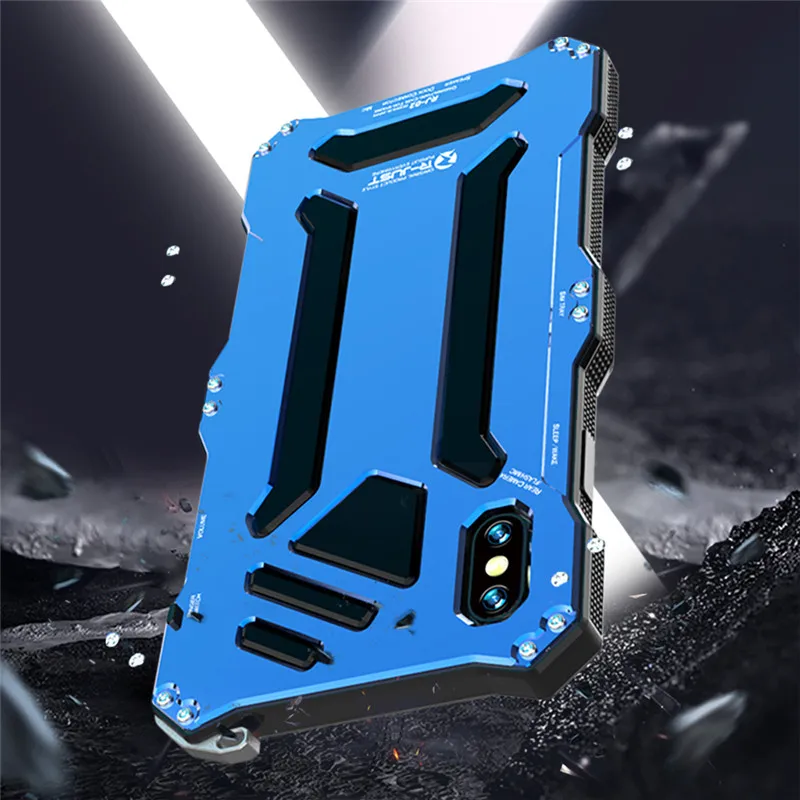 R-JUST Aluminum Case for IPhone XS Max XR 8 7 6S Plus Splashing Water/Anti-Dusty/Anti-Shock Phone Cases Metal Covers With Glass
R-JUST Aluminum Case for IPhone XS Max XR 8 7 6S Plus Splashing Water/Anti-Dusty/Anti-Shock Phone Cases Metal Covers With Glass