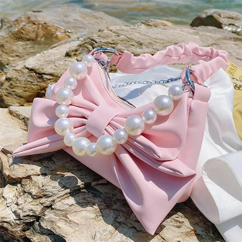 Big Bow Pearl Tote Bag Pleated Underarm Bag 2021 New PU Leather Women's Designer Handbag Beautiful Female Shoulder Messenger Bag
Big Bow Pearl Tote Bag Pleated Underarm Bag 2021 New PU Leather Women's Designer Handbag Beautiful Female Shoulder Messenger Bag