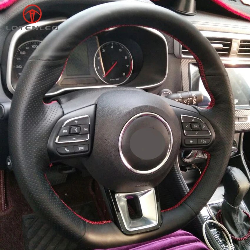 LQTENLEO Black Genuine Leather DIY DIY Hand-stitched Car Steering Wheel Cover For MG MG3 MG6 2017 2018 MG ZS HS GS 2017-2019
LQTENLEO Black Genuine Leather DIY DIY Hand-stitched Car Steering Wheel Cover For MG MG3 MG6 2017 2018 MG ZS HS GS 2017-2019