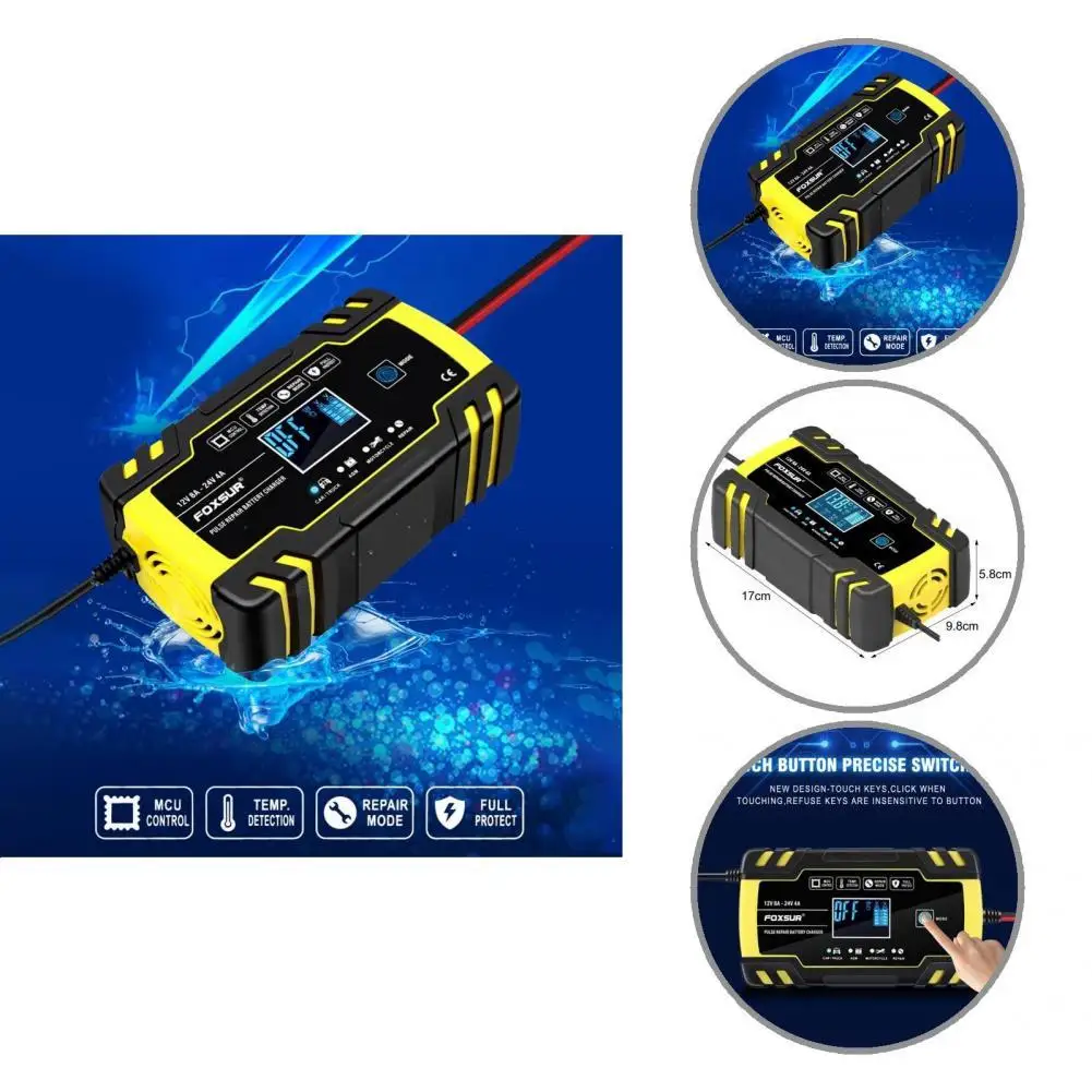 Repair Type Battery Maintainer Simple Operation EU/US/UK Plug Automatic Battery Charger Car Battery Charger
Repair Type Battery Maintainer Simple Operation EU/US/UK Plug Automatic Battery Charger Car Battery Charger