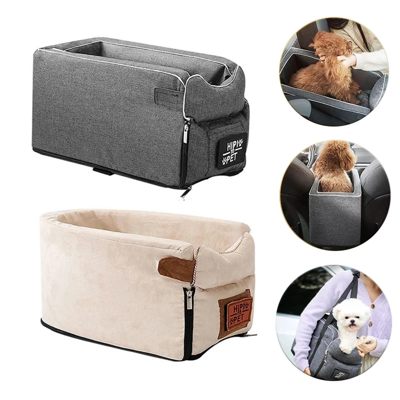 Portable Pet Dog Bed Car Seat Central Control Nonslip Pet Carriers Car Armrest Box Puppy Kennel Bed for Small Dogs Cat Travel
Portable Pet Dog Bed Car Seat Central Control Nonslip Pet Carriers Car Armrest Box Puppy Kennel Bed for Small Dogs Cat Travel