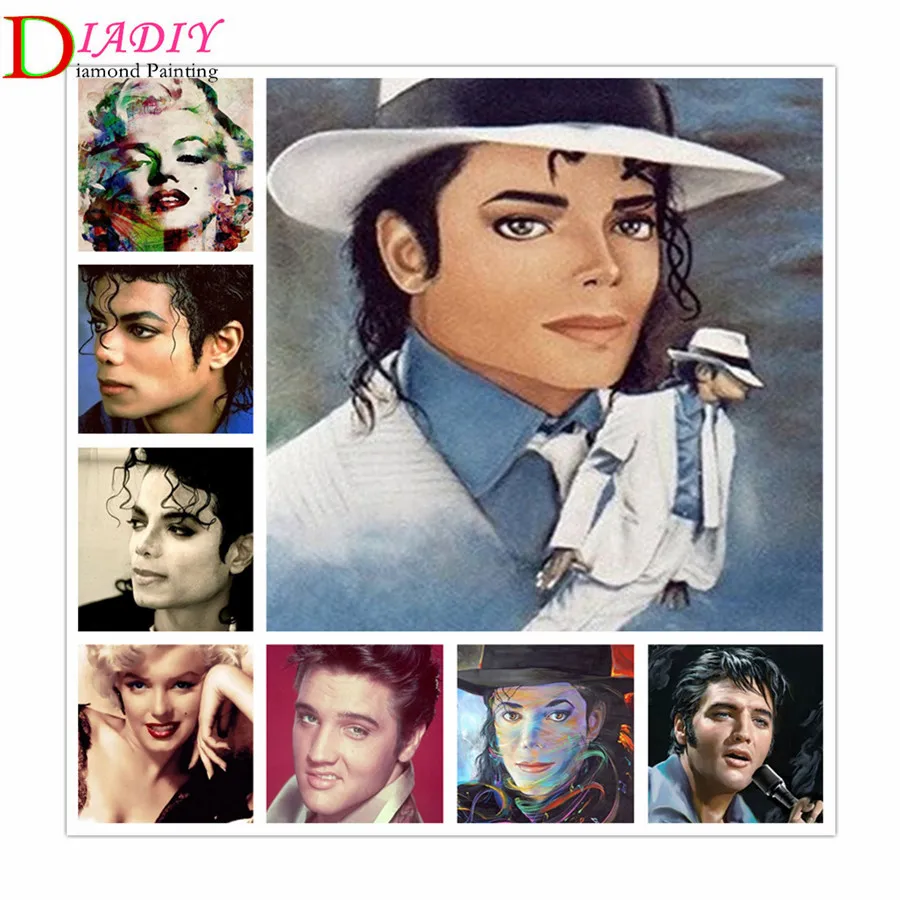 5D DIY Marilyn Monroe Elvis Michael Jackson Diamond Painting Famous Star Full Drill Square Diamond Embroidery Home Decoration
5D DIY Marilyn Monroe Elvis Michael Jackson Diamond Painting Famous Star Full Drill Square Diamond Embroidery Home Decoration